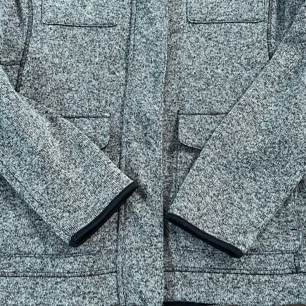 Eddie Bauer Heathered Gray Full Zip Fleece Jacket 4 Front Pockets Women's XL - Picture 10 of 12